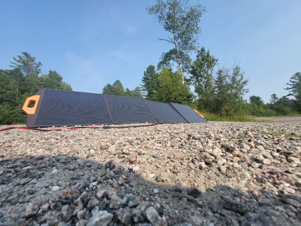 Solar Panel in the forest : The most important items you need for camping